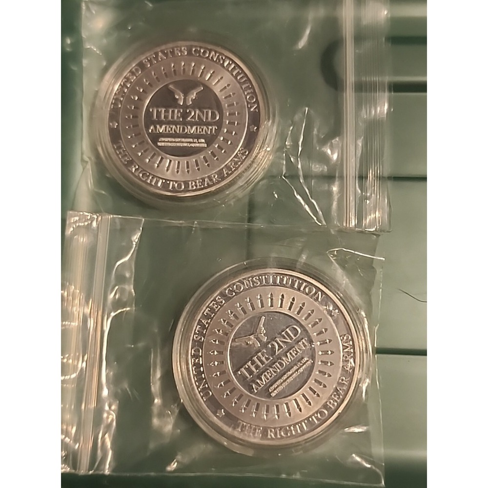 2nd Amendment Challenge Coin‎ 2pc